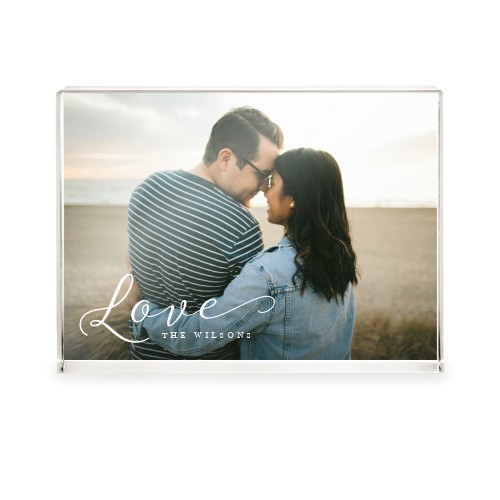 Just Love Acrylic Block, 5x7, White, white