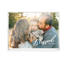 blessed letters acrylic block