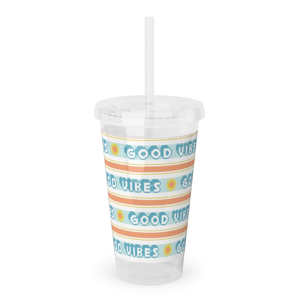 Upload Your Own Design Acrylic Tumbler with Straw by Shutterfly