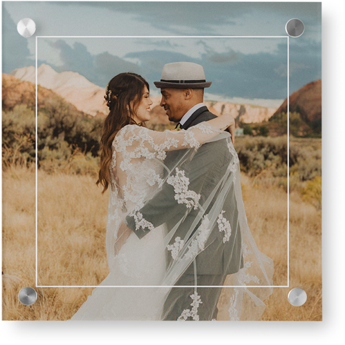 Floating Frame Portrait Wall Art, Single piece, Acrylic, 12x12, White