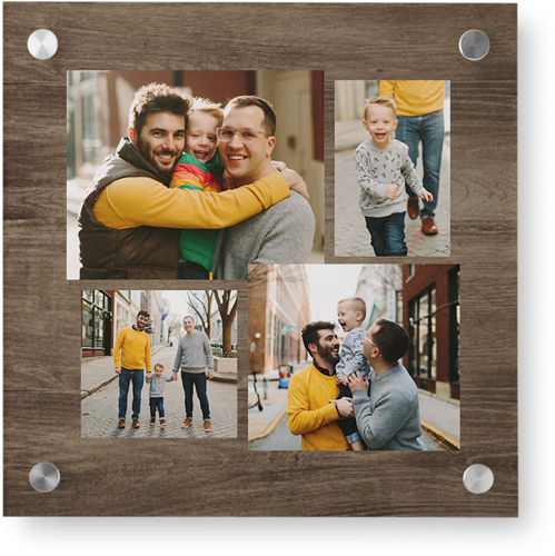 Connect Four Wall Art, Single piece, Acrylic, 12x12, Brown, brown