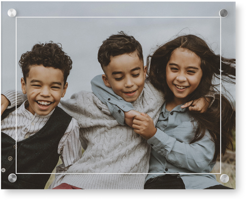 Floating Frame Wall Art, Single piece, Acrylic, 16x20, White, white