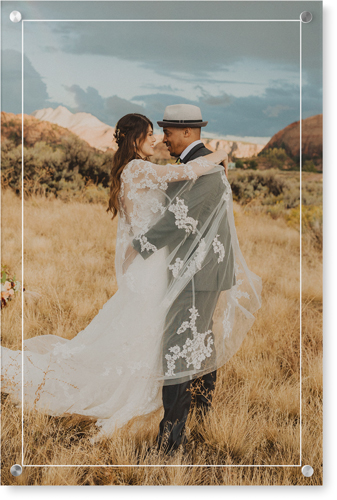 Floating Frame Portrait Wall Art, Single piece, Acrylic, 20x30, White, white