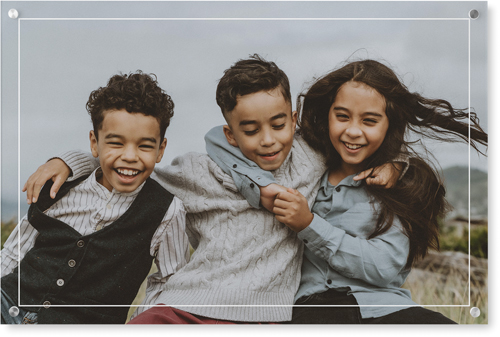 Floating Frame Wall Art, Single piece, Acrylic, 24x36, White, white