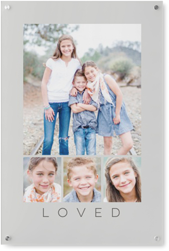 Four Real Wall Art, Single piece, Acrylic, 24x36, Gray, silver lining