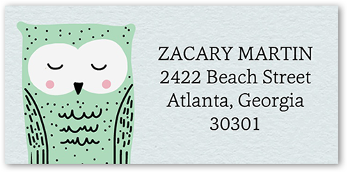 Wildly Noted Address Label, Green, Address Label, Matte