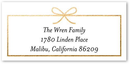 Modern Gift Address Label, White, Address Label, Matte