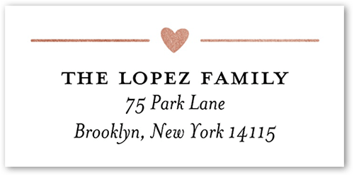 Radiant Writing Address Label, Pink, Address Label, Matte