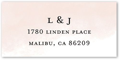 Watercolor Expression Address Label, Pink, Address Label, Matte