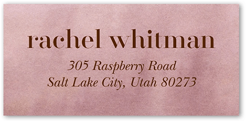 Earthen Pastels Address Label, Pink, Address Label, Matte, Rose