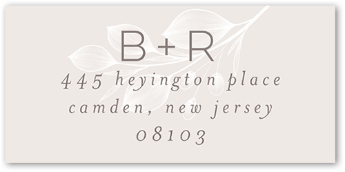 Novel Matrimony Address Label, Grey, Address Label, Matte, Whisper Gray