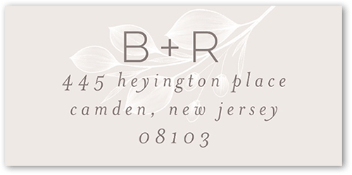 Novel Matrimony Address Label, Grey, Address Label, Matte