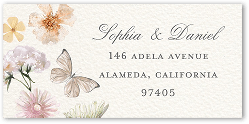 Fairy Tale Wedding Address Label, Grey, Address Label, Matte, Flint
