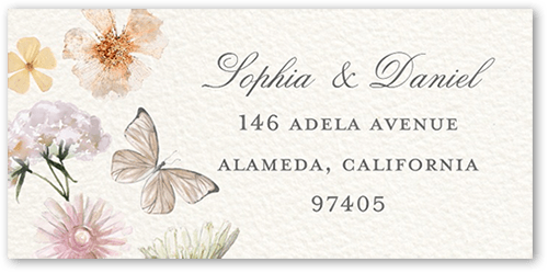 Fairy Tale Wedding Address Label, Grey, Address Label, Matte