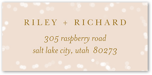 Sip And Hooray Address Label, Pink, Address Label, Matte, Blush