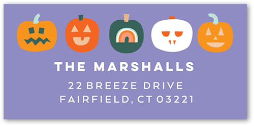 Creative Carvings Address Label, Purple, Address Label, Matte, Purple