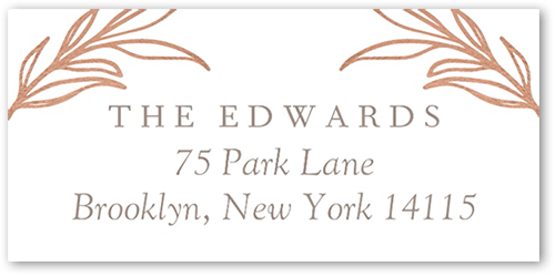 Ornate Oval Address Label, Pink, Address Label, Matte, Blush