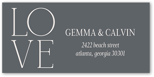 Graceful Gathering Address Label, Gray, Address Label, Matte, Gray