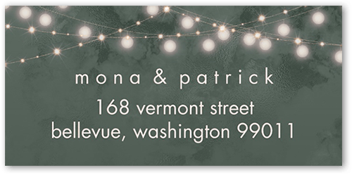 Winsome Wanderlust Address Label, Green, Address Label, Matte
