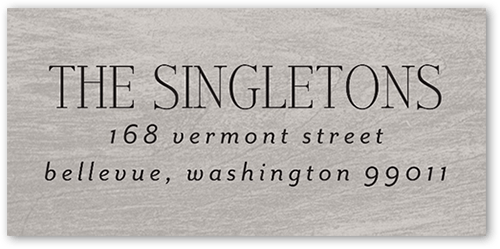 Simple Rustic Frame Address Label, Grey, Address Label, Matte