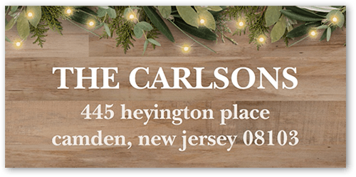 Botanical Photos Address Label, Brown, Address Label, Matte, Taupe