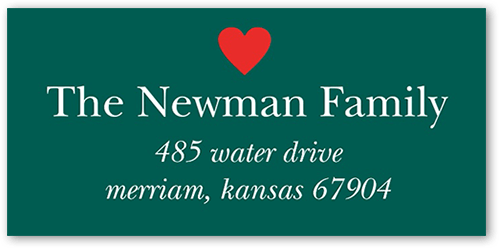 Festive Pet Stamp Address Label, Green, Address Label, Matte, Tropical