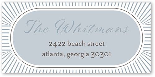 Grand Ampersand Wedding Address Label, Gray, Address Label, Matte