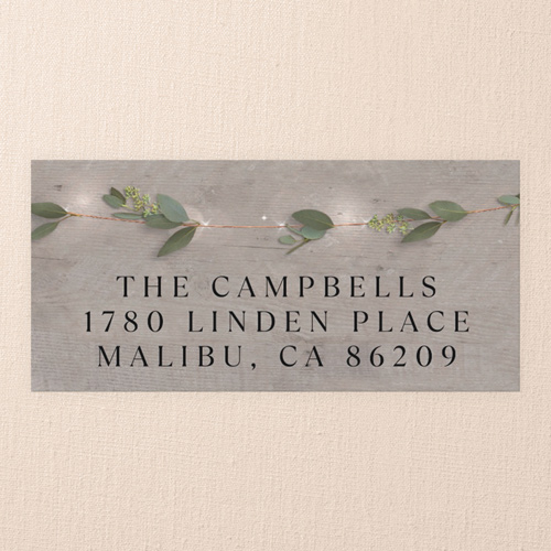 Charming Clips Wedding Address Label, Gray, Address Label, Matte, Gray