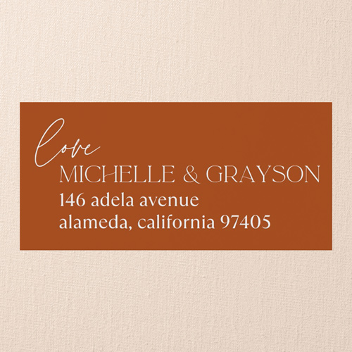 Orange Address Labels Shutterfly