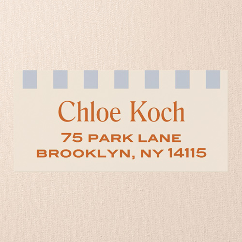 Pinstripe Passion Address Label, Gray, Address Label, Matte, Gray