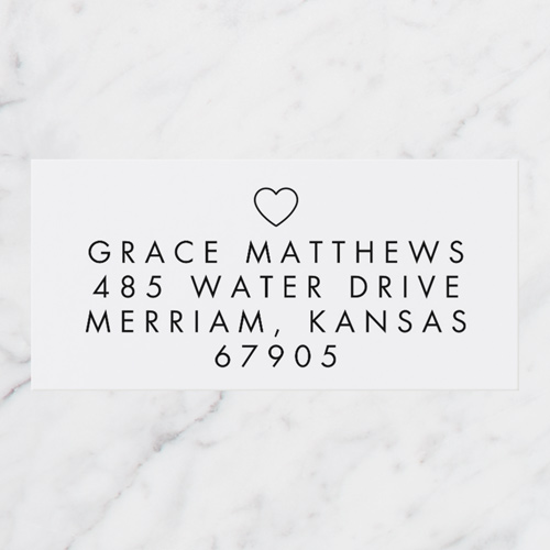 Heart Charm Address Label by Yours Truly Shutterfly