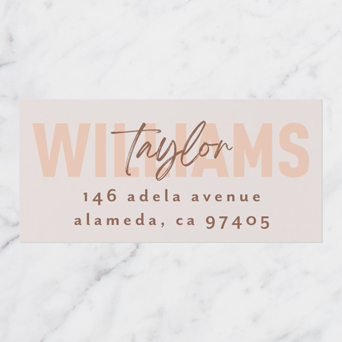 Layered Type Address Label by Yours Truly Shutterfly