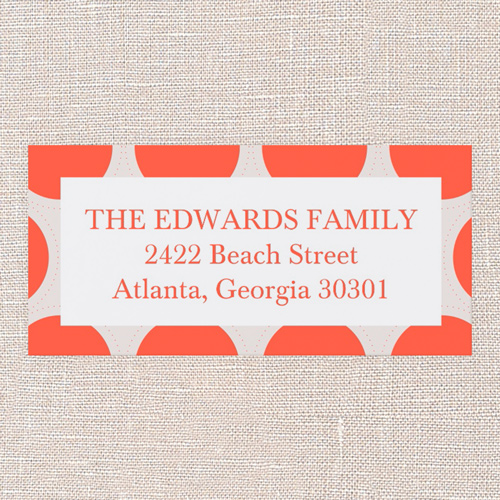 Sugarplum Vibes Address Label, Red, Address Label, Matte
