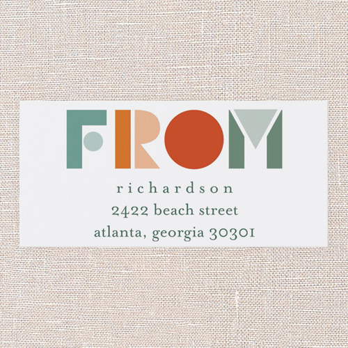 Luminous Joy Address Label, Orange, Address Label, Matte