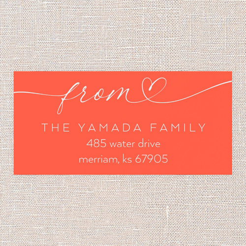 Serene Peace Address Label, White, Address Label, Matte