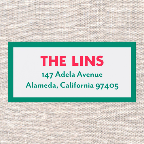 Simple Classic Address Label, White, Address Label, Matte