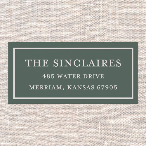 Signed Impressions Address Label, Green, Address Label, Matte, Green