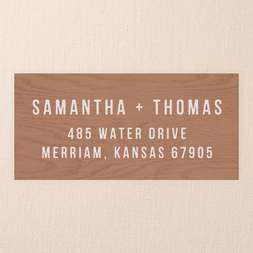Woodland Promise Address Label, Brown, Address Label, Matte, Chestnut