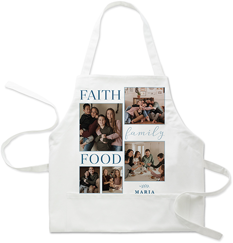 Faith Family Food Apron, Adult (Onesize), Blue