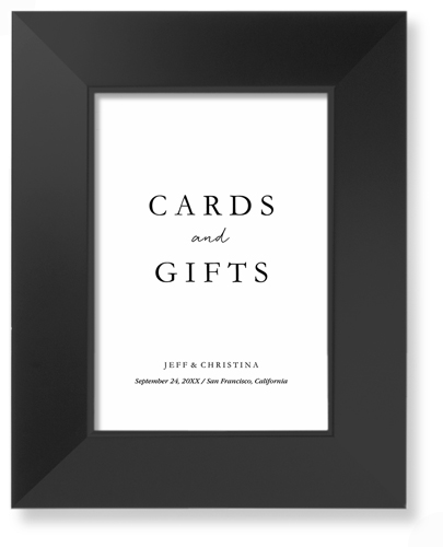 Cards and Gifts Signage Art Print, Black, Signature Card Stock, 5x7, Multicolor