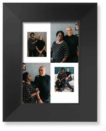Minimal Gallery of Four Portrait Art Print, Black, Signature Card Stock, 5x7, Multicolor