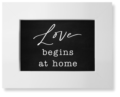 Love Is Home Art Print, White, Signature Card Stock, 5x7, Multicolor