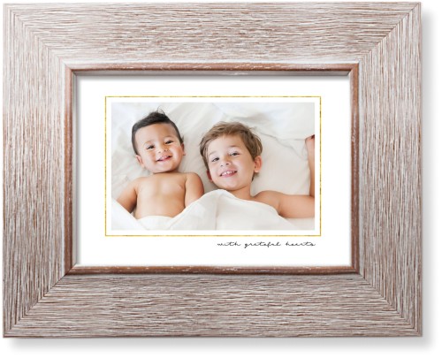 Simply Elegant Frame Art Print, Rustic, Signature Card Stock, 5x7, White, white