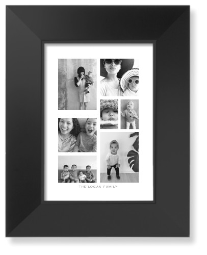 Vertical Gallery Collage of Seven Art Print, Black, Signature Card Stock, 5x7, Multicolor, multi