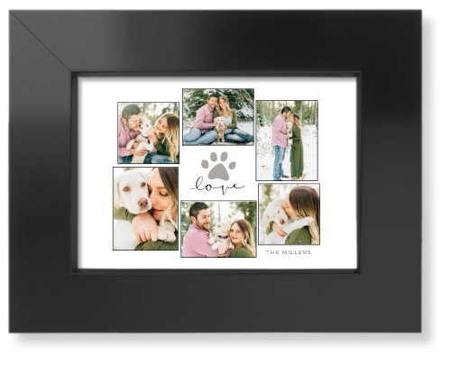 Rustic Paw Collage Art Print, Black, Signature Card Stock, 5x7, Black, black