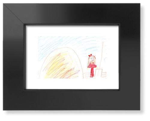 Create Your Own Kids Art Art Print, Black, Signature Card Stock, 5x7, Multicolor