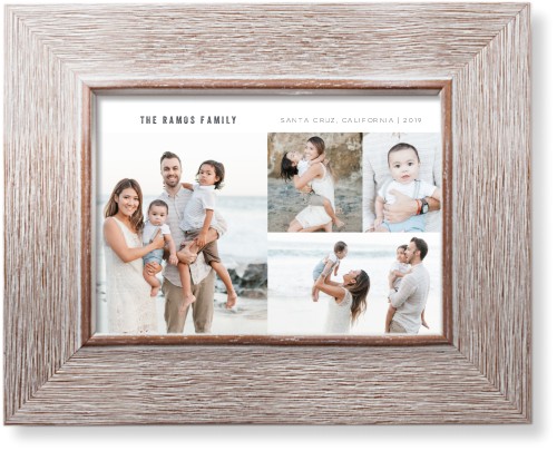 Simple Collage Art Print, Rustic, Signature Card Stock, 5x7, Black, black