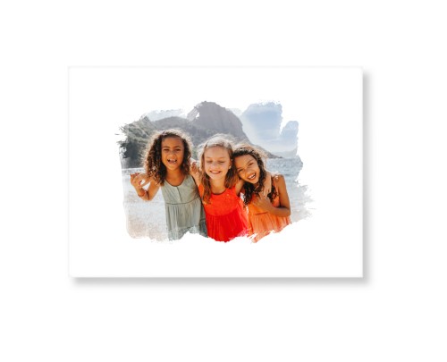 Brushed Moments Landscape Art Print, -No Frame-White-Signature Card Stock-5x7