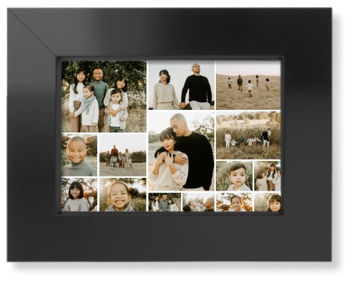 Collage of Fifteen Art Print, -Black-Multicolor-Signature Card Stock-5x7