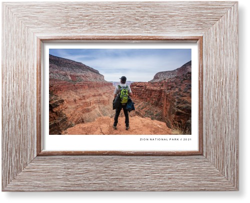 Modern Gallery Art Print, -Rustic-White-Signature Card Stock-5x7
